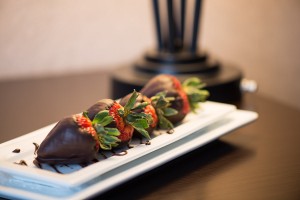 Chocolate Covered Strawberries and more, available through Room Service.